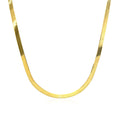 Imperial Herringbone Chain in 10k Yellow Gold (2.8 mm) by Avera Group