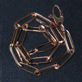 14K Rose Gold Bold Paperclip Chain Bracelet by Avera Group