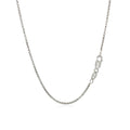 Sterling Silver Rhodium Plated Round Box Chain (1.30 mm) by Avera Group