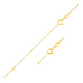 Double Extendable Box Chain in 14k Yellow Gold (0.51 mm) by Avera Group
