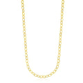 14k Yellow Gold Cable Chain Style Polished Necklace by Avera Group