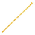 14k Yellow Gold Polished Oval Link Bracelet by Avera Group