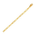 14K Yellow Gold Lite Paperclip Anklet (3.2mm) by Avera Group