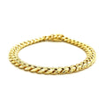10k Yellow Gold Semi Solid Miami Cuban Bracelet (7.20 mm) by Avera Group