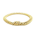 10k Yellow Gold Semi Solid Miami Cuban Bracelet (7.20 mm) by Avera Group