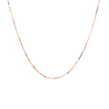 14k Rose Gold Classic Box Chain (0.45 mm) by Avera Group