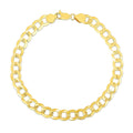 7.0mm 10k Yellow Gold Curb Bracelet by Bids.com