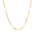 14K Yellow Gold Polished Diamond Motif Chain (3.0mm) by Bids.com