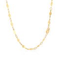 14K Yellow Gold Polished Diamond Motif Chain (3.00 mm) by Avera Group