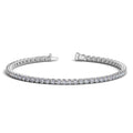 Lab Grown Round Diamond Tennis Bracelet in 14k White Gold (4 cctw F/G VS2/SI1) by Avera Group