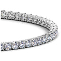Lab Grown Round Diamond Tennis Bracelet in 14k White Gold (4 cctw F/G VS2/SI1) by Avera Group