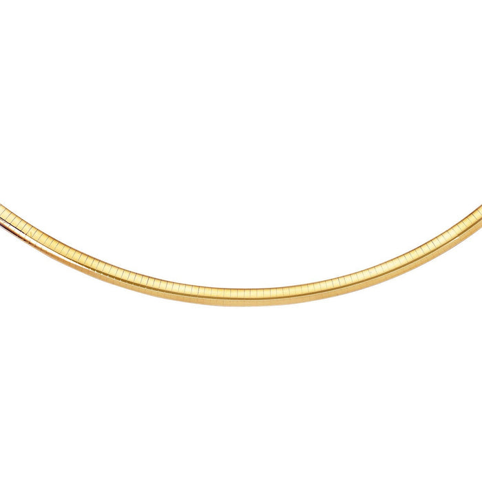 14k Yellow Gold Classic Omega Bracelet (6.00 mm) by Avera Group