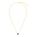 14k Yellow Gold 17 inch Necklace with Round Garnet by Avera Group