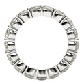 Round Cut Lab Grown Diamond Eternity Ring in 14k White Gold (3 cttw FG/VS2) by Avera Group