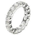 Round Cut Lab Grown Diamond Eternity Ring in 14k White Gold (3 cttw FG/VS2) by Avera Group