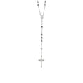 Rosary Chain and Large Bead Necklace in Sterling Silver by Avera Group