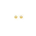 14k Yellow Gold Ball Style Stud Earrings (4.0 mm) by Avera Group