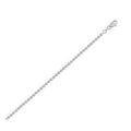 Moon Cut Bead Chain in 14k White Gold (2.50 mm) by Avera Group