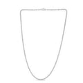 Moon Cut Bead Chain in 14k White Gold (2.50 mm) by Avera Group