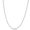 Moon Cut Bead Chain in 14k White Gold (2.50 mm) by Avera Group