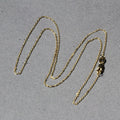 18k Yellow Gold Diamond Cut Cable Link Chain 0.8mm by Avera Group