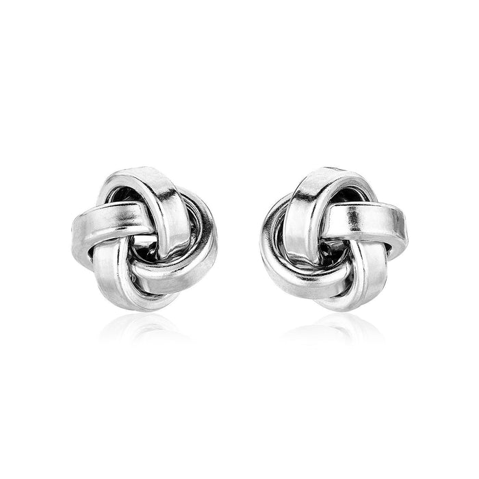 Sterling Silver Polished Love Knot Earring by Avera Group