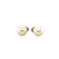 Freshwater Pearl Earrings in Sterling Silver(8mm) by Avera Group