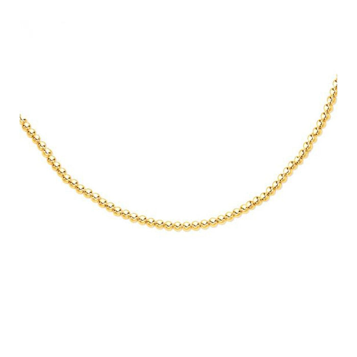 14k Yellow Gold Bead Chain (6mm) by Avera Group