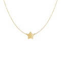 14k Yellow Gold Necklace with Five Pointed Star by Avera Group