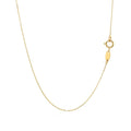 14k Yellow Gold Necklace with Five Pointed Star by Avera Group