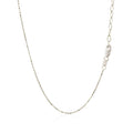 14k White Gold Necklace with Round Diamond Charms by Avera Group