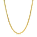 10k Yellow Gold Classic Solid Miami Cuban Chain (2.60 mm) by Avera Group