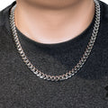 14k White Gold 22 inch Polished Curb Chain Necklace by Avera Group