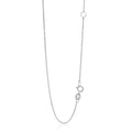 14k White Gold Adjustable Cable Chain (1.10 mm) by Avera Group
