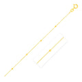 Bead Links Saturn Chain in 14k Yellow Gold (3.5mm) by Avera Group