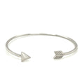 Sterling Silver Polished Arrow Cuff Bangle (3.00 mm) by Avera Group