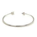 Sterling Silver Polished Arrow Cuff Bangle (3.00 mm) by Avera Group