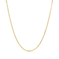18k Yellow Gold Diamond Cut Cable Link Chain (1.10 mm) by Avera Group
