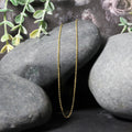 18k Yellow Gold Diamond Cut Cable Link Chain (1.10 mm) by Avera Group