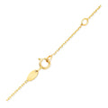 14k Yellow Gold Chain Necklace with Cross Stations by Avera Group