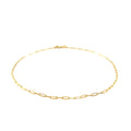 14K Yellow Gold Fine Paperclip Anklet (1.5mm) by Avera Group