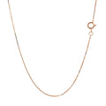 10k Rose Gold Classic Box Chain (0.45 mm) by Avera Group