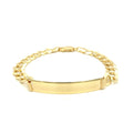 14k Yellow Gold 8 1/2 inch Mens Curb Chain ID Bracelet (8.30 mm) by Avera Group