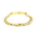 14k Yellow Gold 8 1/2 inch Mens Curb Chain ID Bracelet (8.30 mm) by Avera Group