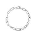 Sterling Silver Wide Paperclip Chain Bracelet by Avera Group