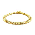 14k Yellow Gold Semi Solid Miami Cuban Bracelet (7.20 mm) by Avera Group