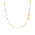 14k Yellow Gold Polished Moon Necklace with Diamond by Avera Group