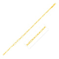 14k Yellow Gold Alternating Paperclip Bracelet (2.8mm) by Avera Group