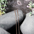14k Rose Gold Adjustable Paperclip Chain (1.50 mm) by Avera Group