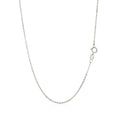 14k White Gold Polished Mini Heart Necklace by Avera Group